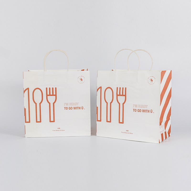 Bolsas de papel con asa impresas personalizadas con su propio logo