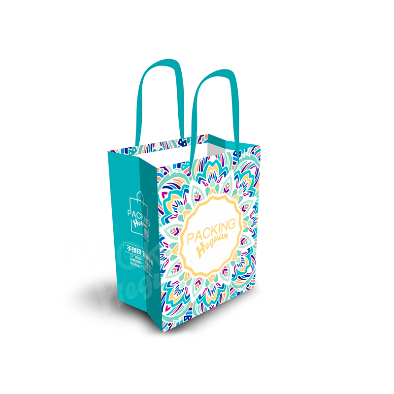 Bolsa de papel de regalo floral de lujo personalizada